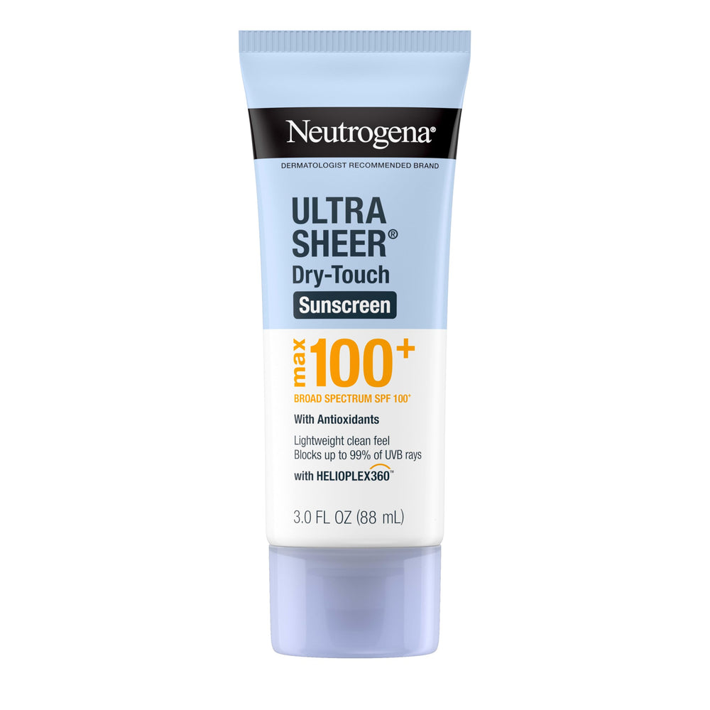 Neutrogena front packaging showing SPF 100+ protection and matte finish benefit
