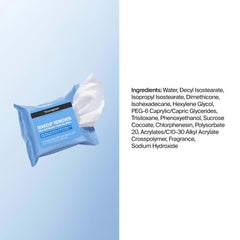 Neutrogena wipe in hand for scale to show size and easy single-use