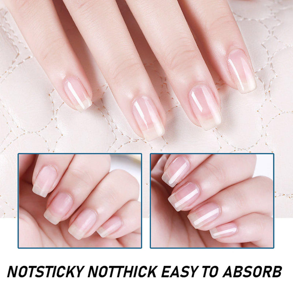 New Cover being applied to a natural nail for visible smoothing benefit