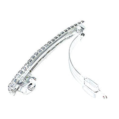 New extension clip holding half-up hairstyle for polished styling