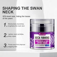 New Irven applied to neck and jawline demonstrating lifting motion and hydration