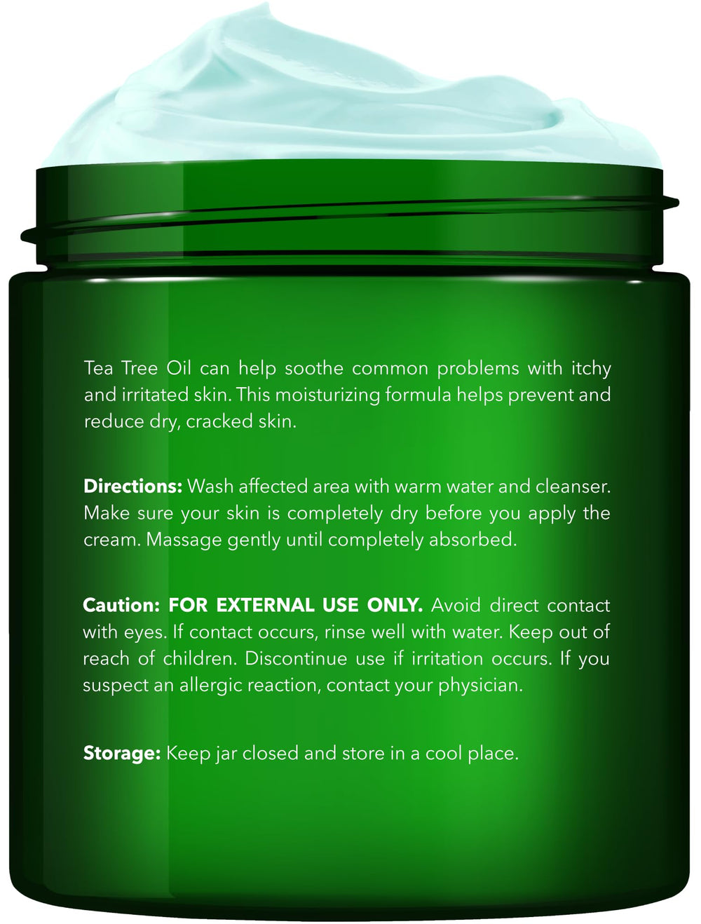 NEW YORK BIOLOGY label closeup highlighting tea tree oil and ingredient claims