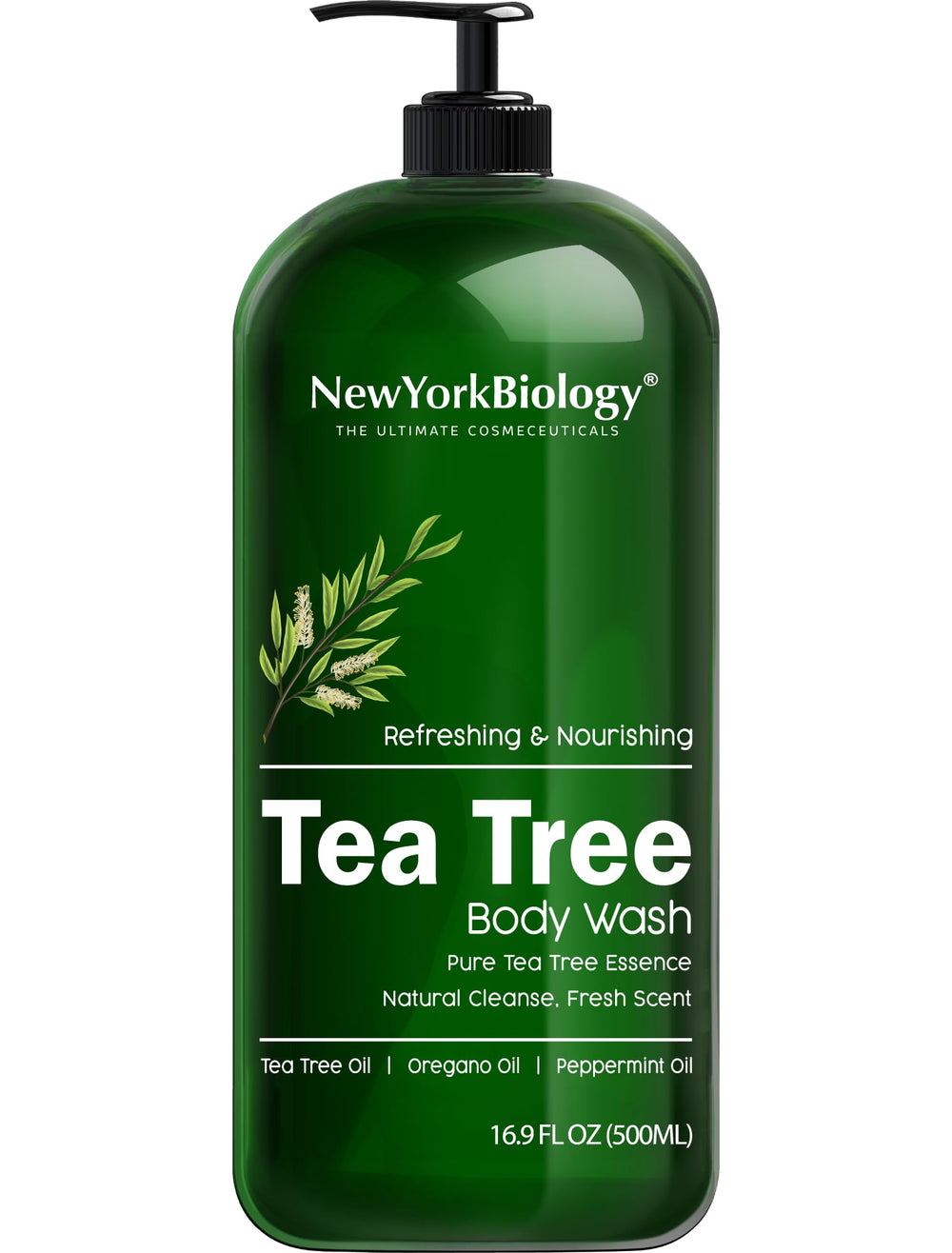 New York Biology bottle front label showing product name and size, clarifying benefits