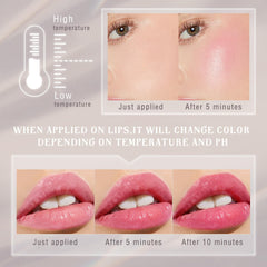 NewBang application on cheek with finger blending, natural flushed finish benefit