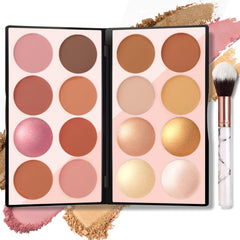 NewBang front view of closed palette shows compact travel-ready design and organization