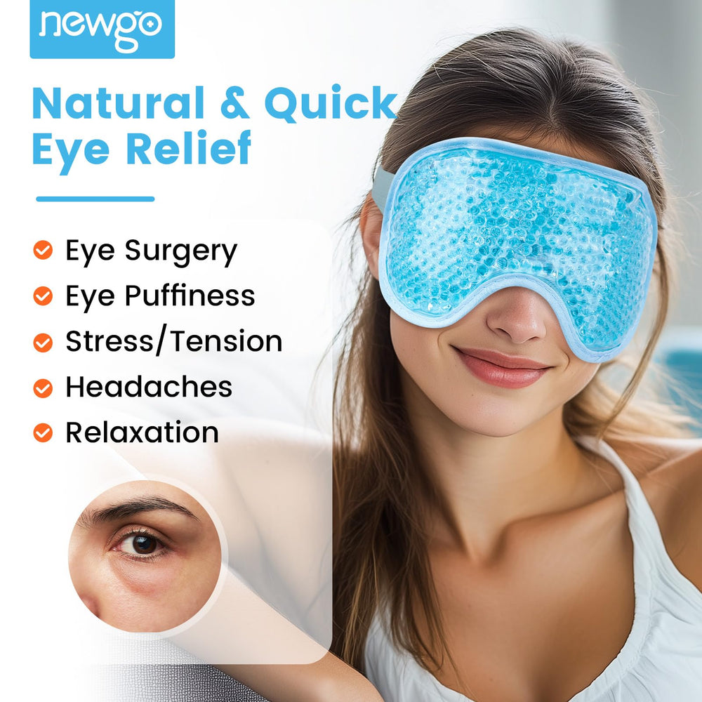 NEWGO close-up plush backing for gentle skin contact, soothing comfort