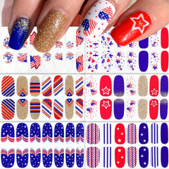 NEWSPIED front packaging showing patriotic nail wraps and included files for convenience