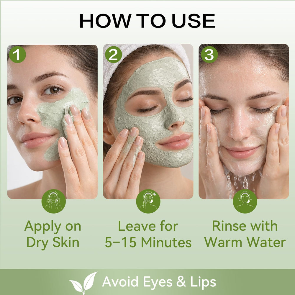 Nexkayee model applying mask to cheek to control oil and refine pores