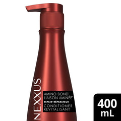 Nexxus conditioner texture on palm highlighting creamy slip and hydrating feel