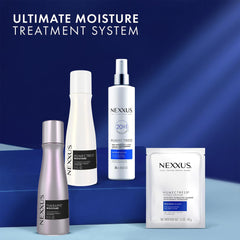 Nexxus before and after dry ends showing improved softness