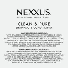 Nexxus shampoo and conditioner used together illustrating balanced care