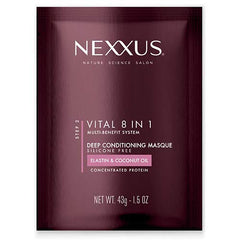 Nexxus Vitall masque front packaging showing size and label, for easy product choice