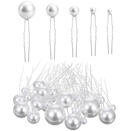 Neyauo front packaging showing 40 pearl hair pins and organized set for weddings