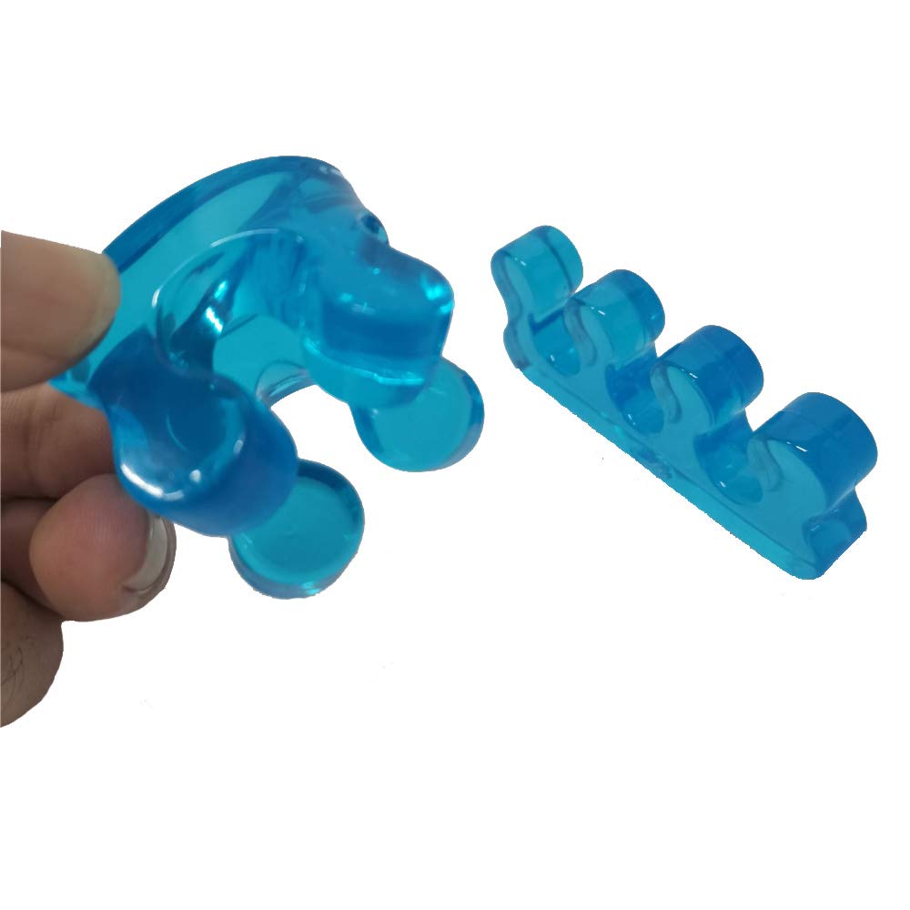 NGT new guide steps toe separator on foot demonstrating secure fit
