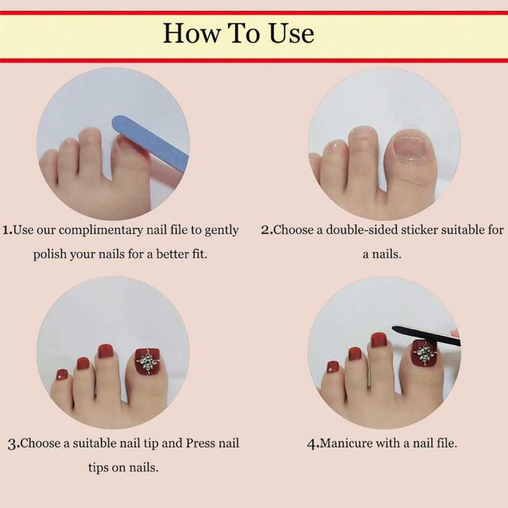 NHIXK nails lined up as size chart for straightforward sizing selection
