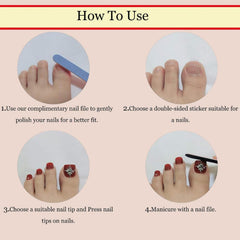 NHIXK nails lined up as size chart for straightforward sizing selection