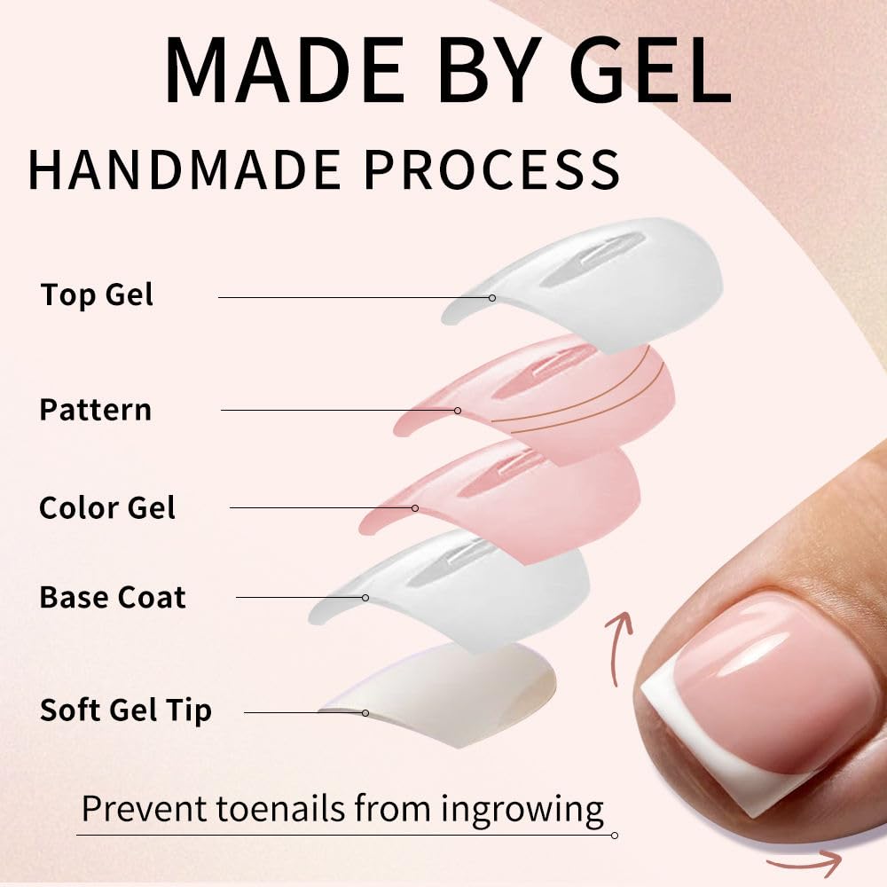 NHIXK display of 15 different nail sizes for precise toe fit and comfort