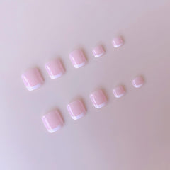 NHIXK toenail set on a foot demonstrating quick pedicure solution