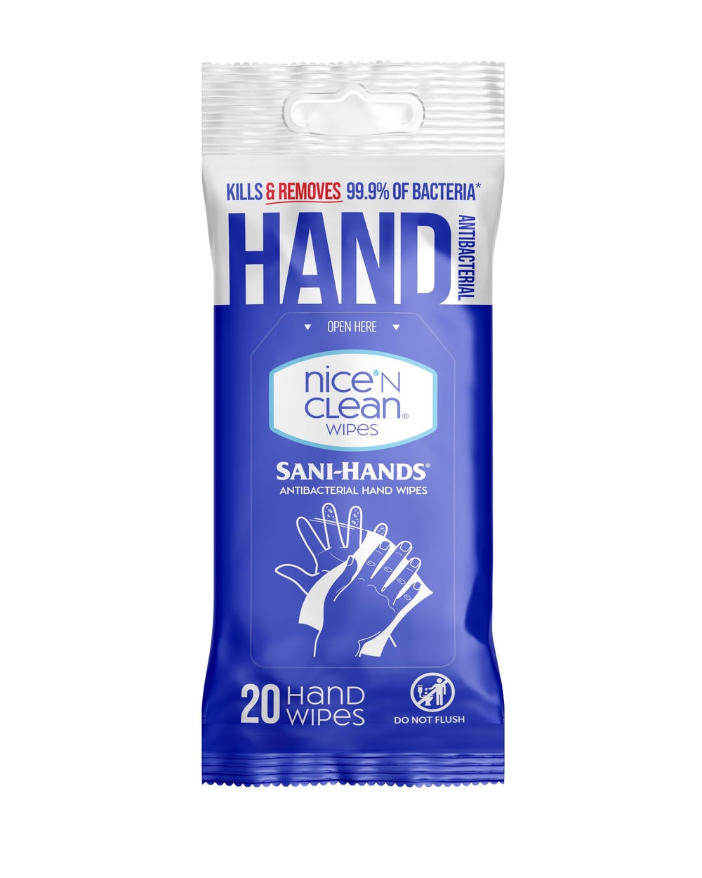 Nice 'N Clean wipes on a kitchen counter with family items, illustrating daily convenience