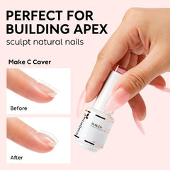 Nicedeco gel used to build nail extension demonstrating strong apex support