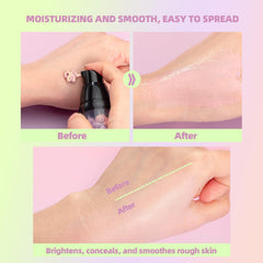 NICEFACE ingredient label close-up showing SPF 50 and non-comedogenic benefit