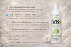 Nicole & Alyssa shampoo pouring into water, demonstrates gentle texture and dilution
