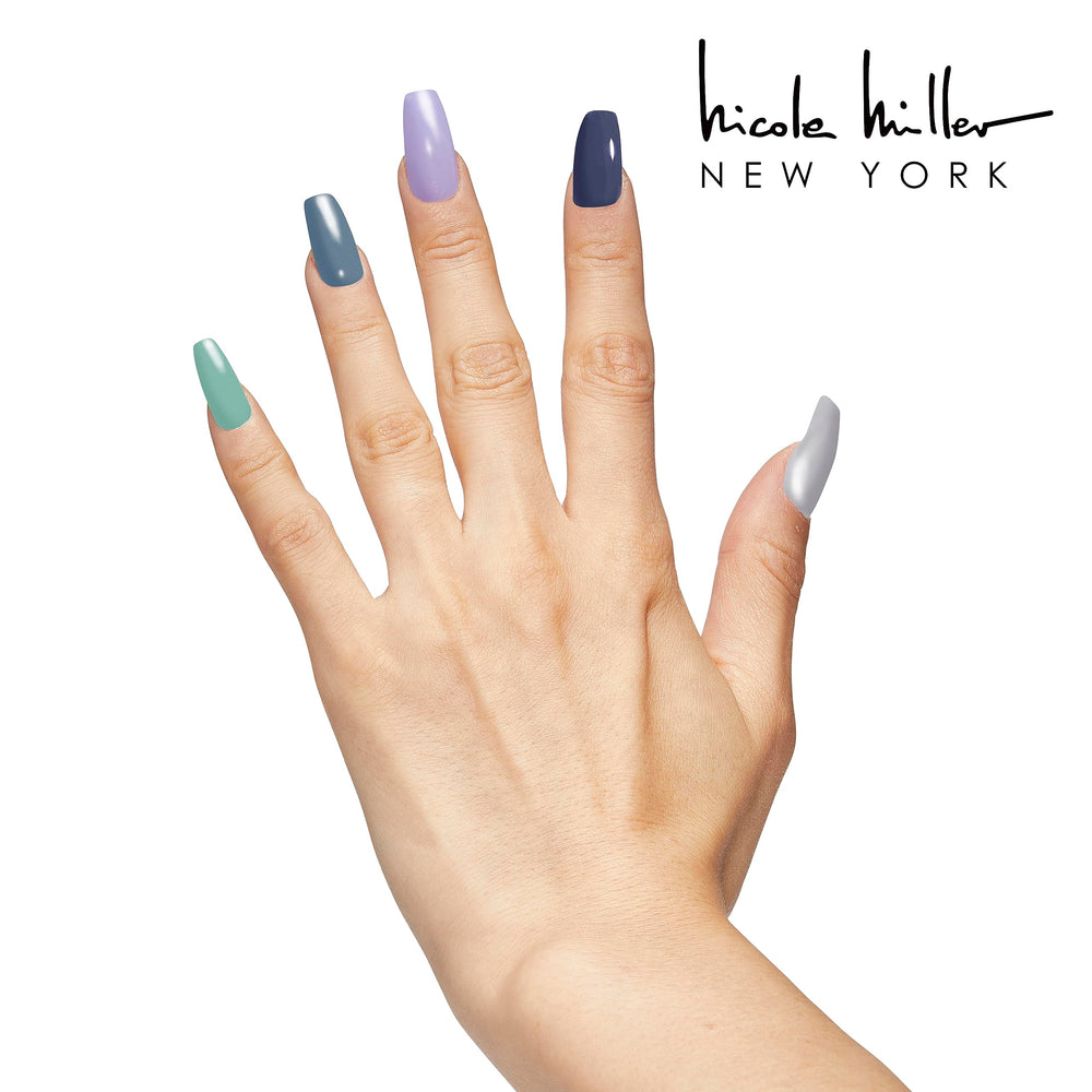 Nicole Miller swatch cards displaying each shade for easy selection benefit