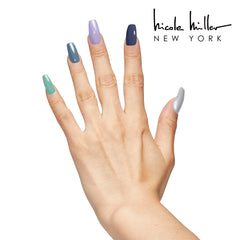 Nicole Miller swatch cards displaying each shade for easy selection benefit