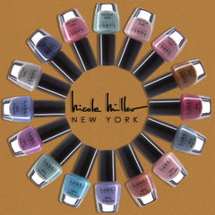 Nicole Miller close-up of a single mini bottle showing glossy finish and detail