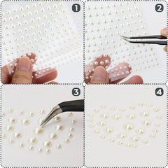 Nicpro pearl embellishments on phone case adding personalized shine