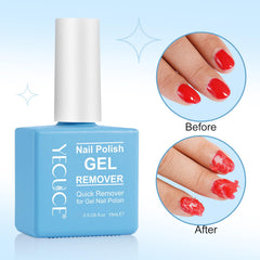 NIFEISHI before-and-after nails showing clean removal and protected nail surface