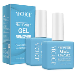 NIFEISHI front packaging showing two 15ml gel remover bottles and benefits