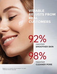 NING DERMOLOGIE applied to elbow showing multi-zone exfoliation benefit