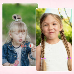 Ningrou hair tie in a bright ponytail demonstrating comfortable all-day wear