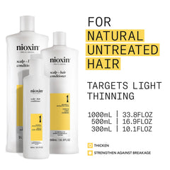Nioxin creamy conditioner texture close-up showing lightweight moisturizing benefit