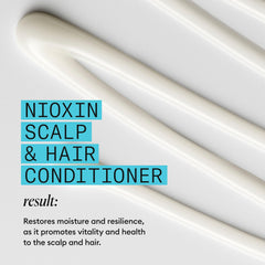 NIOXIN 33.8 fl oz bottle in hand illustrating large salon-size value