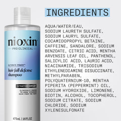 Nioxin size comparison in hand illustrating 16 fl oz volume and value benefit