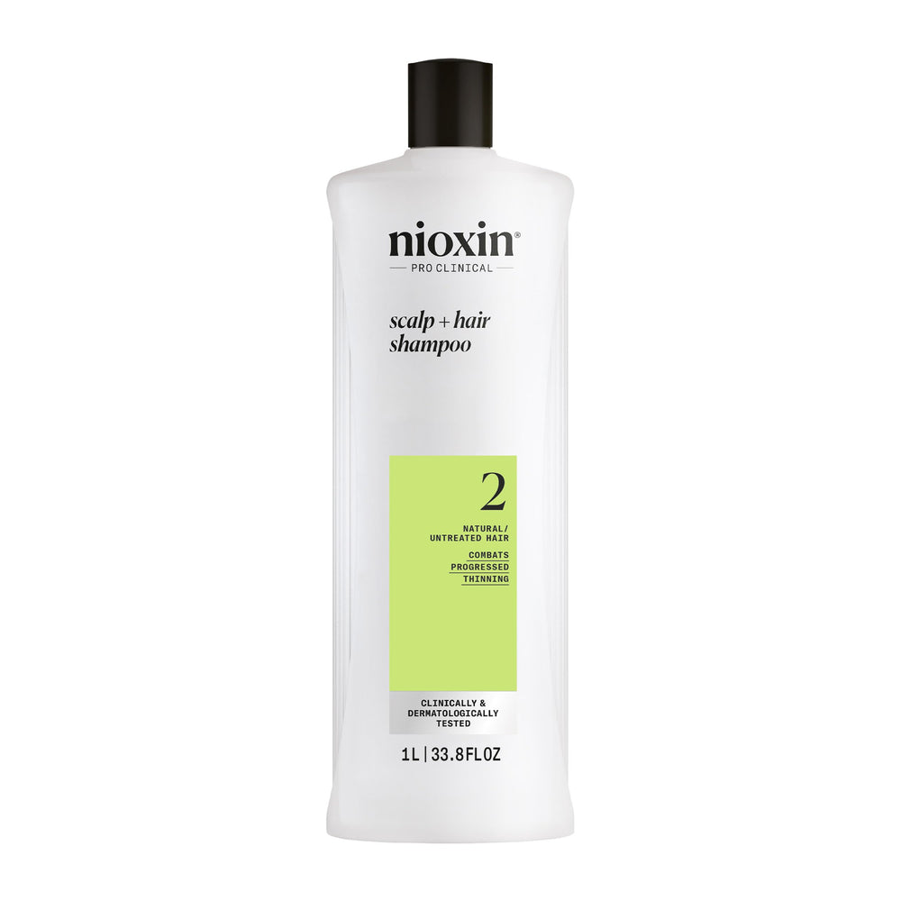 Nioxin System 2 front packaging showing product and size for fuller-looking hair
