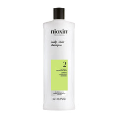 Nioxin System 2 front packaging showing product and size for fuller-looking hair
