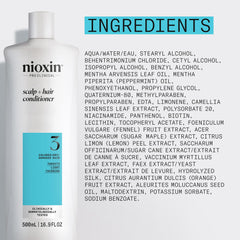 Hand holding Nioxin bottle to show size and travel-friendly benefit