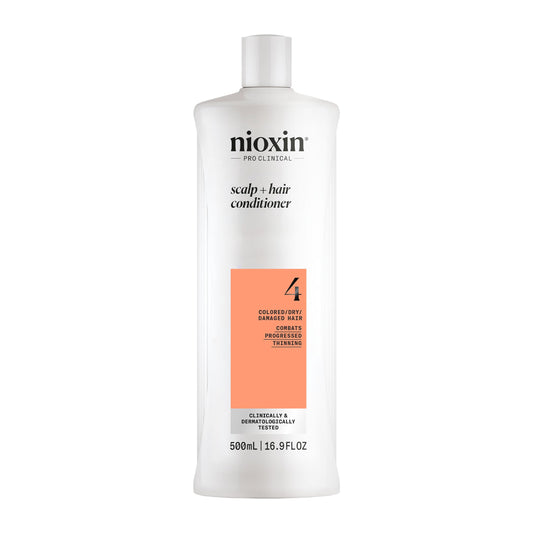 NIOXIN System 4 front bottle showing product and brand benefits