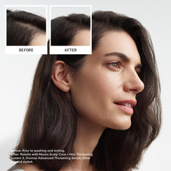 NIOXIN pump dispensing shampoo illustrating easy control and measured use