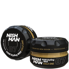 nishman front packaging showing 150 ml jar and strong shiny hold benefit