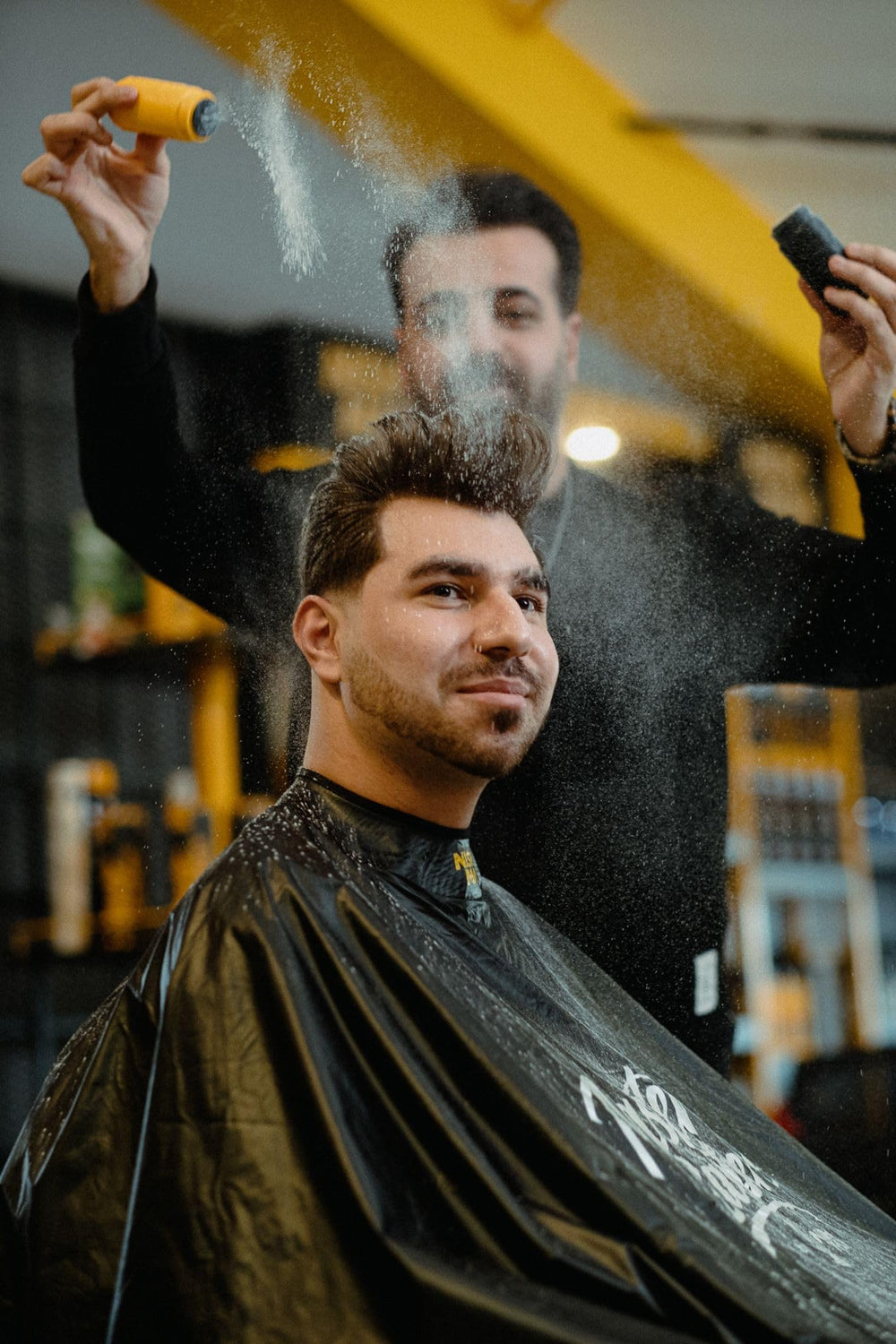 nishman application on fingers demonstrating easy pickup and fast styling benefit