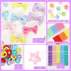 Nitelemn assorted elastic bands spread showing color variety and secure hold