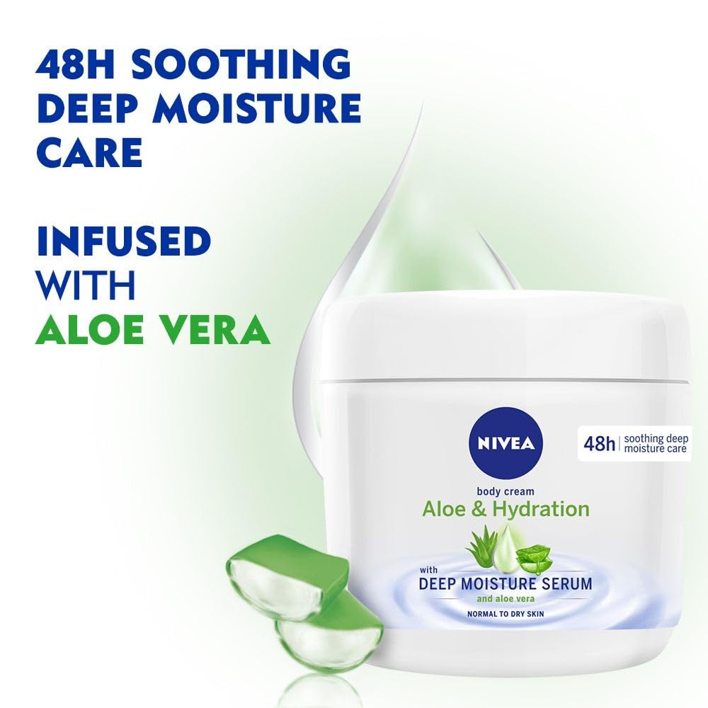 NIVEA cream texture close-up showing smooth, hydrating consistency