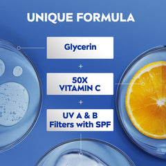 NIVEA bottle in hand showing 200ml scale for travel-friendly convenience