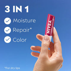 NIVEA on a vanity with other items showing everyday routine compatibility