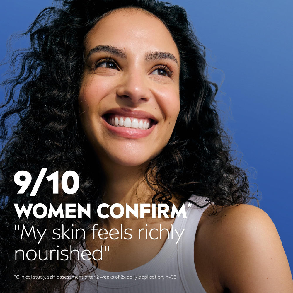 NIVEA applied to hands illustrating softer skin and improved comfort