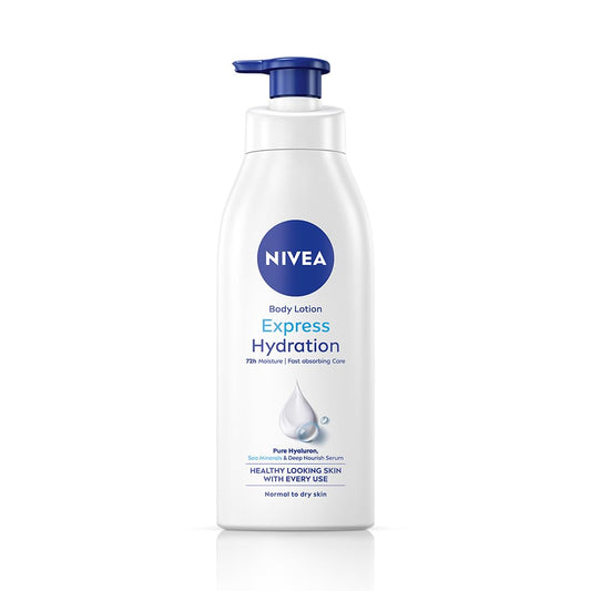 NIVEA Express Hydration front packaging showing size and branding for clear identification